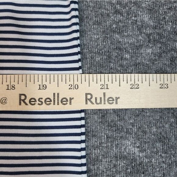 J. Crew Performance Golf Polo Shirt Mens Size L White Black Striped Short Sleeve - Picture 7 of 10